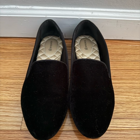 Birdies Black Velvet Women's Loafers - Picture 1 of 2